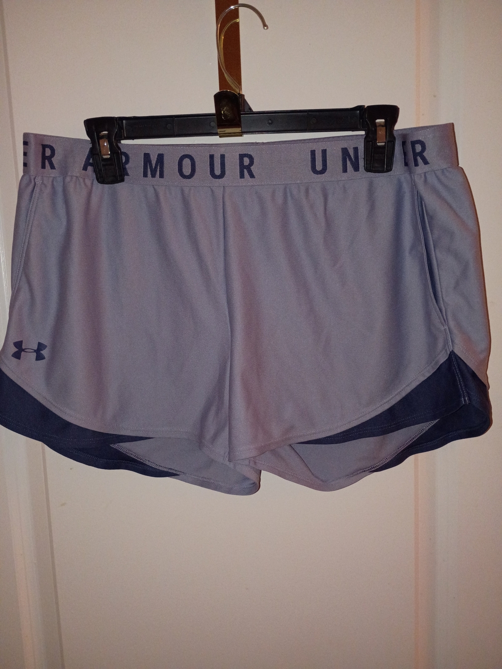 Under Armour Lavender and Navy Athletic Shorts
